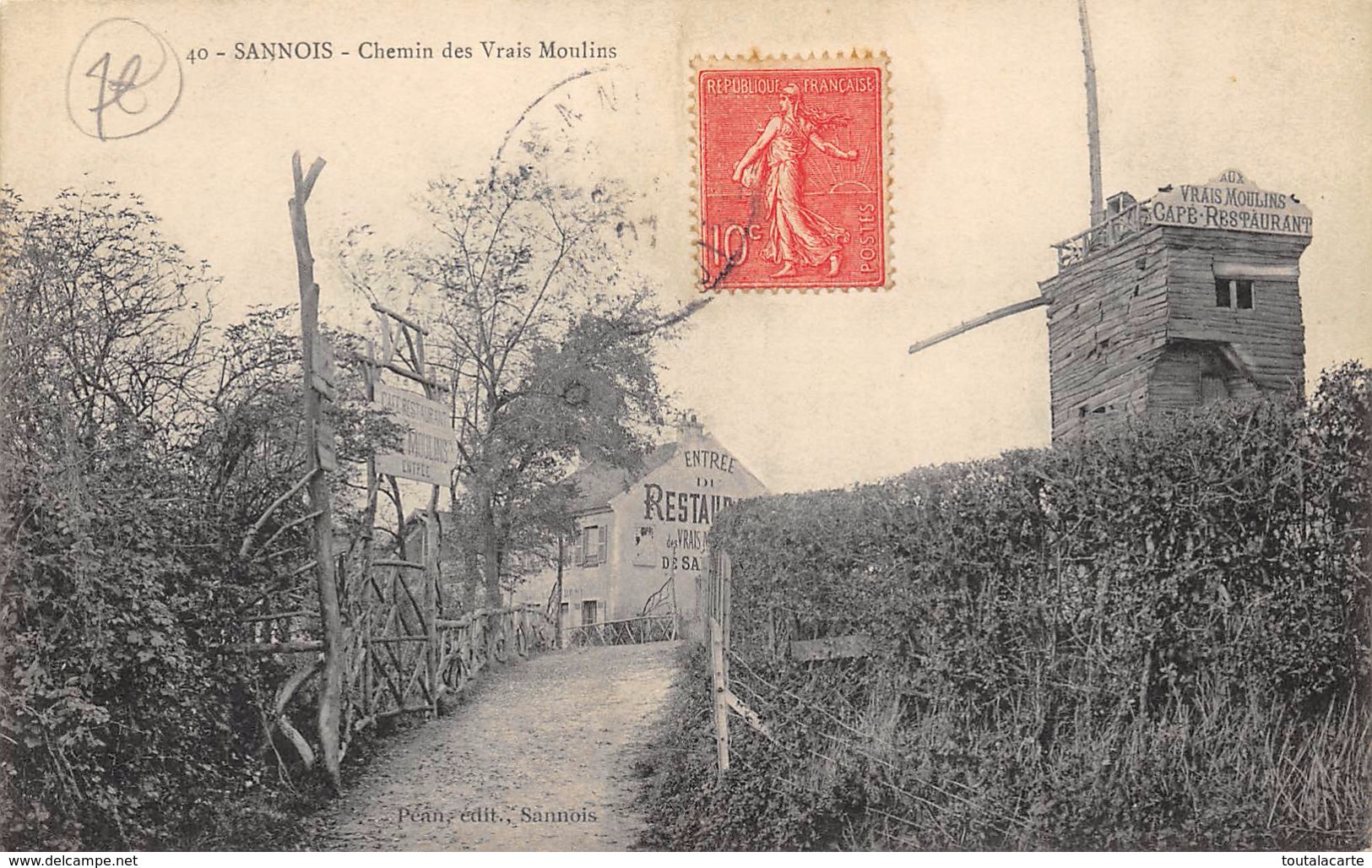 CPA 95 SANNOIS CHEMIN DES VRAIS MOULINS - Sannois