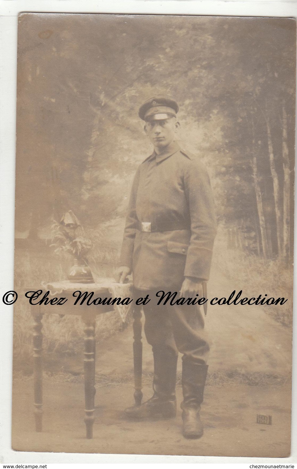 ALLEMAGNE WWI 1917 - MUNSTER LAGER - POUR MOLDER - ALLEMAND - CARTE PHOTO MILITAIRE - Guerra 1914-18