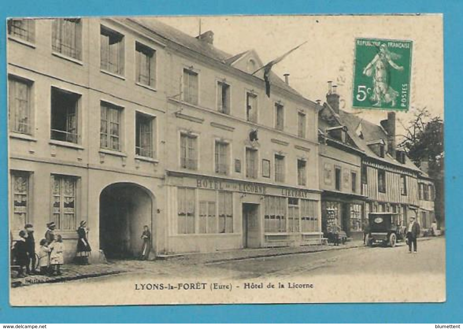 CPA Hôtel De La Licorne LYONS-LA-FORÊT  27 - Lyons-la-Forêt