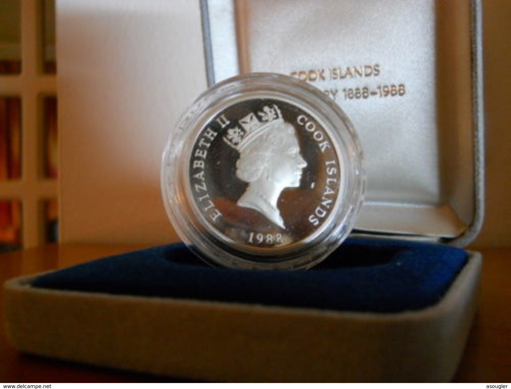 COOK ISLANDS 25 $ DOLLARS 1988 SILVER PROOF CENTENARY 1888-1988 - Cook