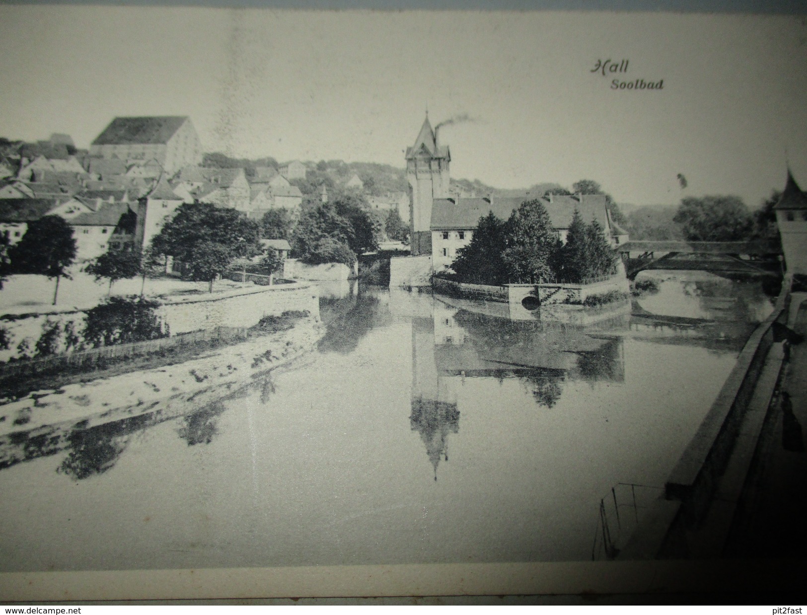 13x Ansichtskarte + Original Zeichnung Schwäbisch Hall , Ca. 1909 , Albumseite , Panorama , Album , AK !!! - Schwaebisch Hall