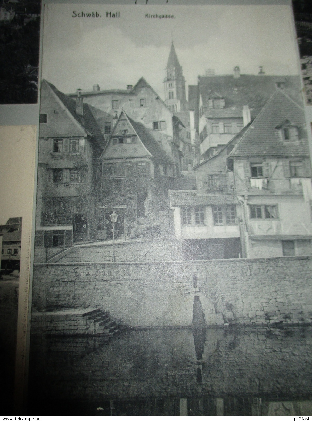 13x Ansichtskarte + original Zeichnung Schwäbisch Hall , ca. 1909 , Albumseite , Panorama , Album , AK !!!