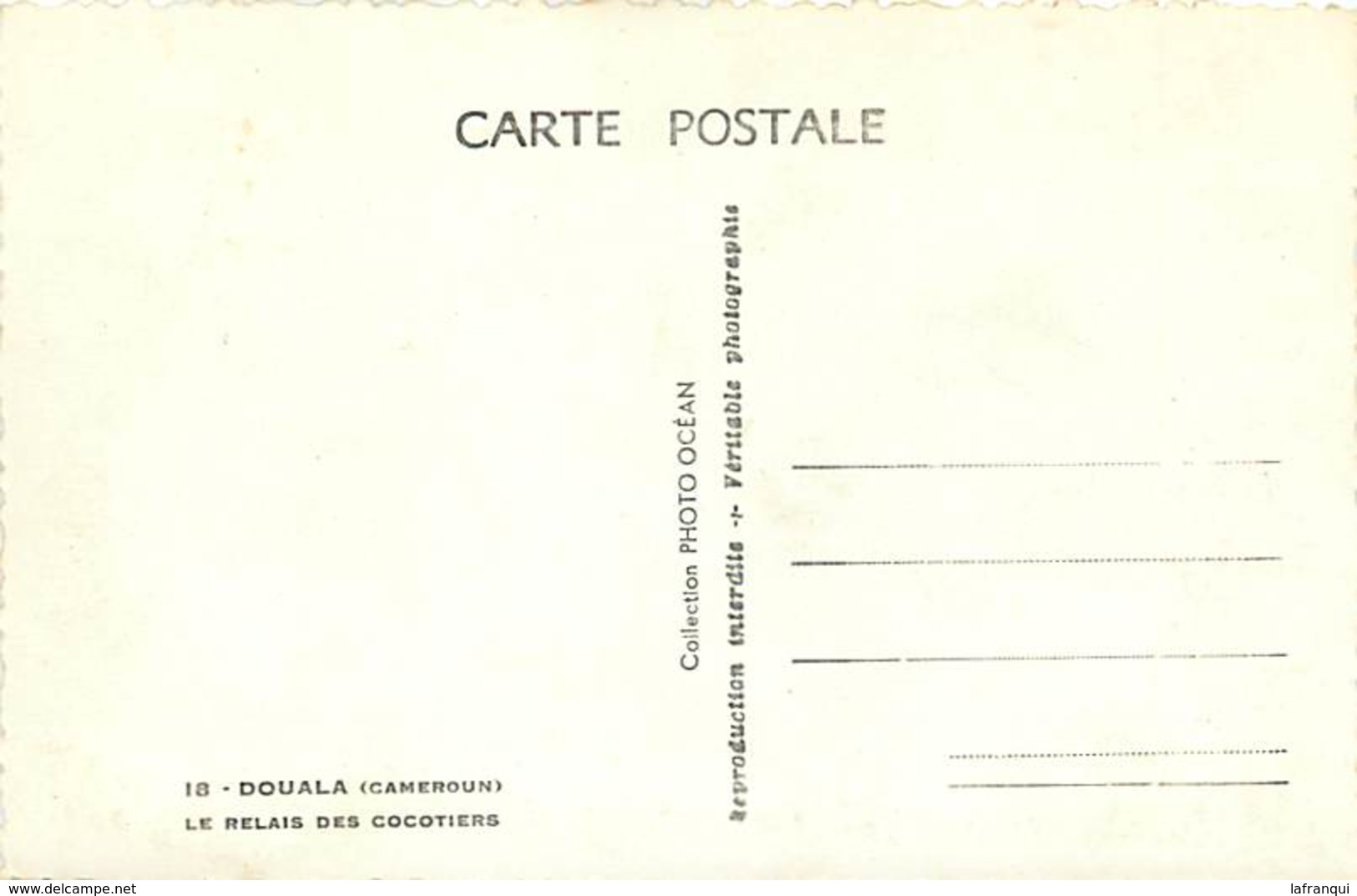 Pays Div- Ref G981- Cameroun -  Douala - Le Relais Des Cocotiers  -carte Bon Etat  - - Cameroun