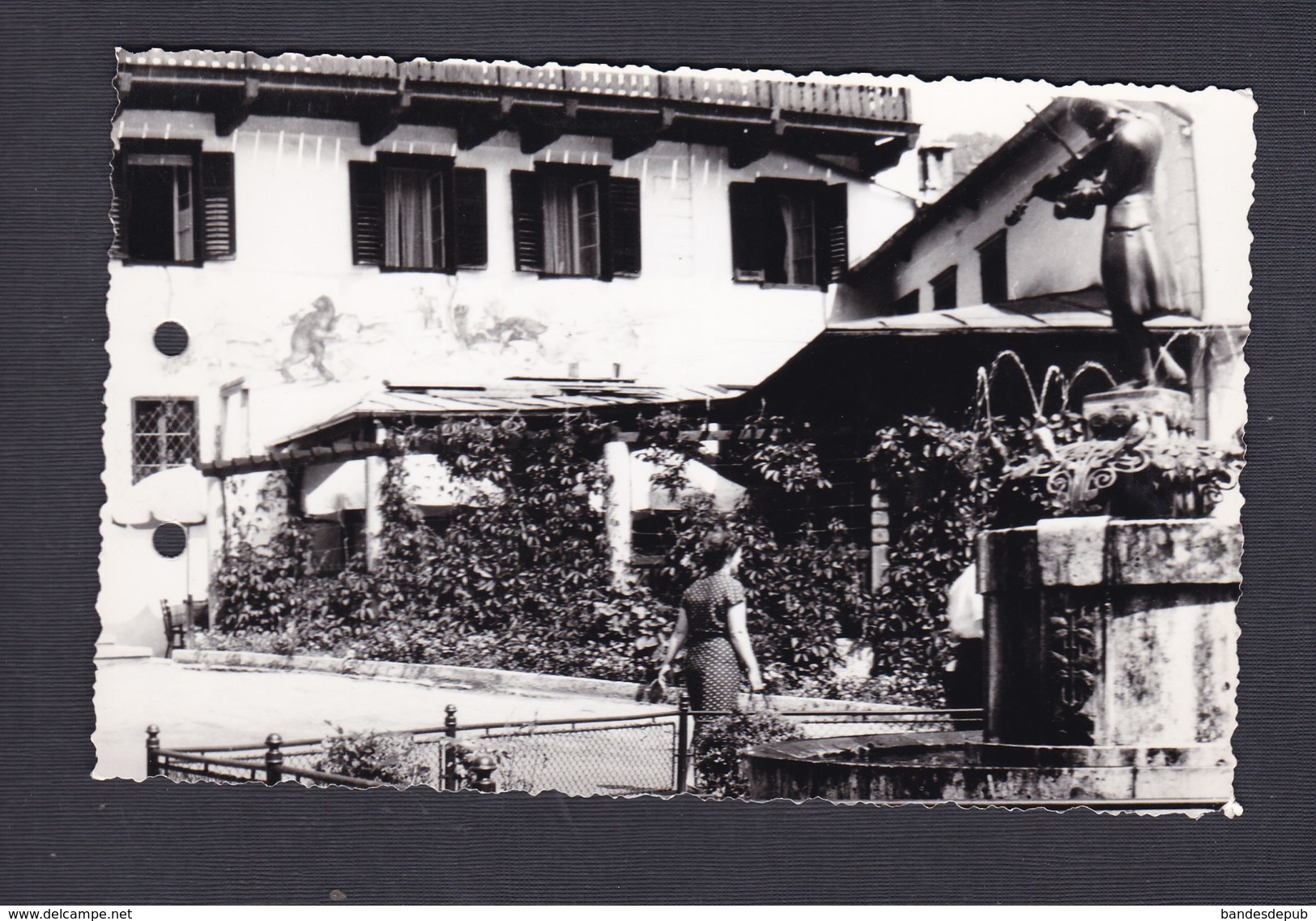 Carte Photo Autriche  Sankt Gilgen Statue Fontaine De Mozart Mozartbrunnen - St. Gilgen