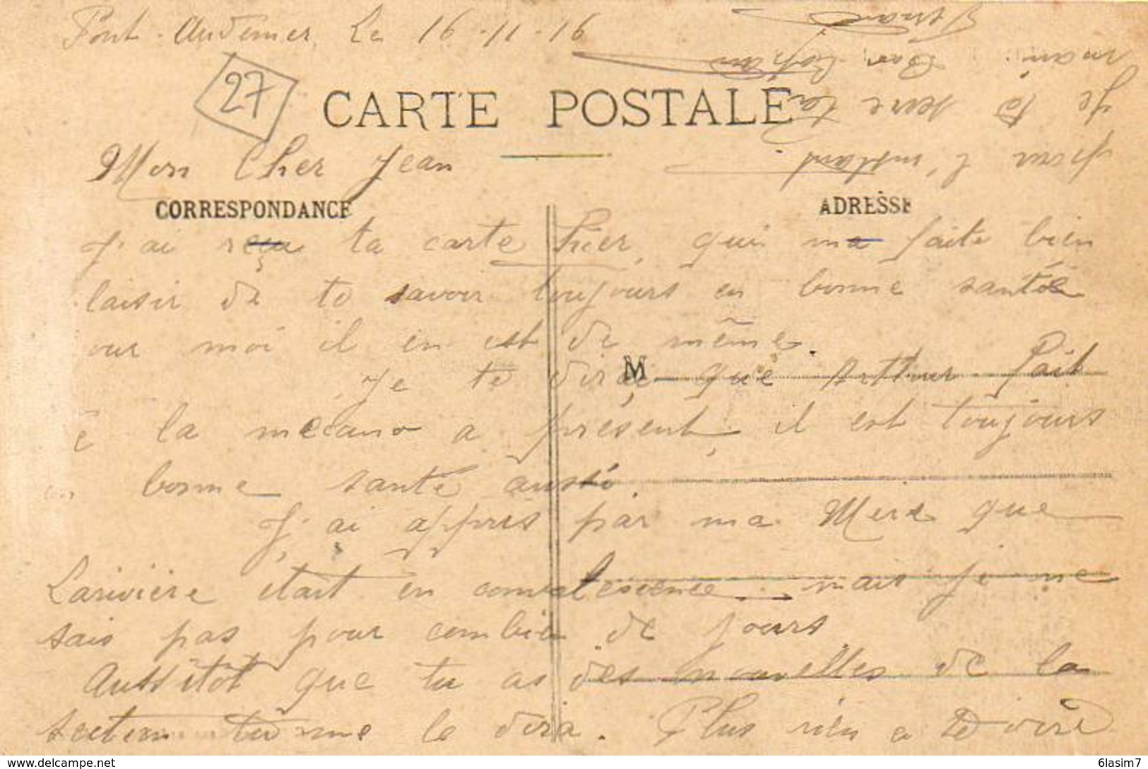 CPA - PONT-AUDEMER (27) - Aspect De La Rue Alfred-Canel En 1916 - Pont Audemer