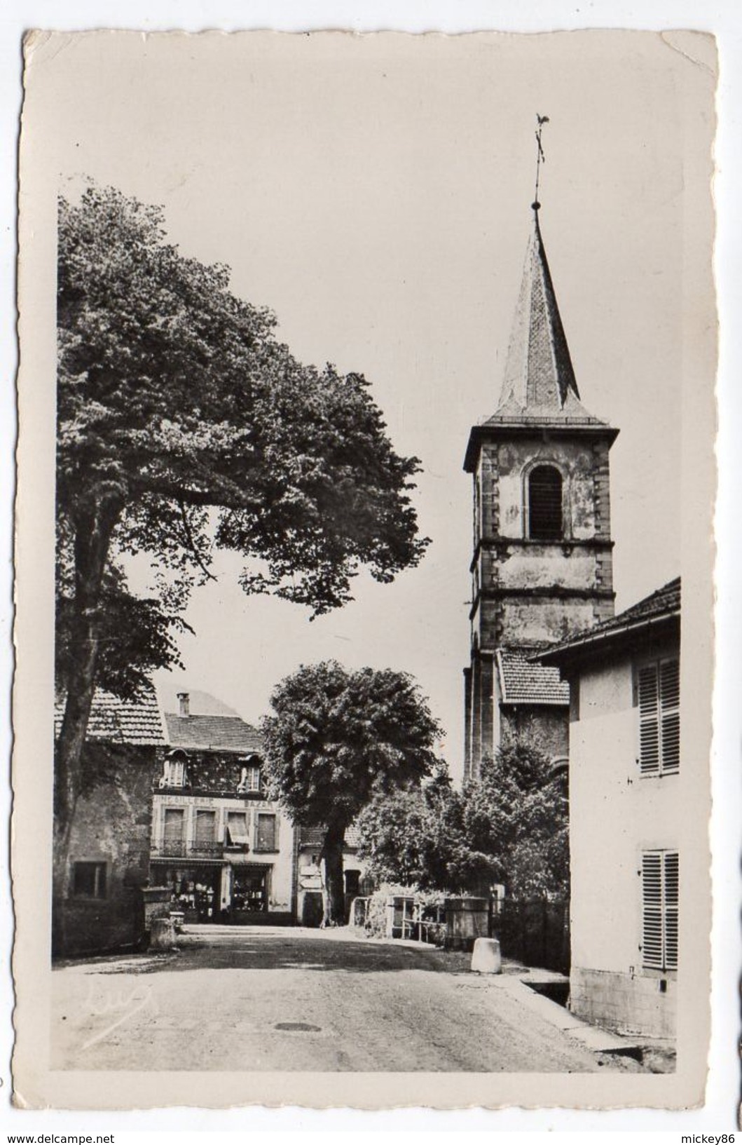 SAINT BLAISE--1956--Vue Du Village-Rue Et église-cpsm 14 X 9 N°A 520 éd Kohler..Beau Cachet Recette Rurale - Autres & Non Classés