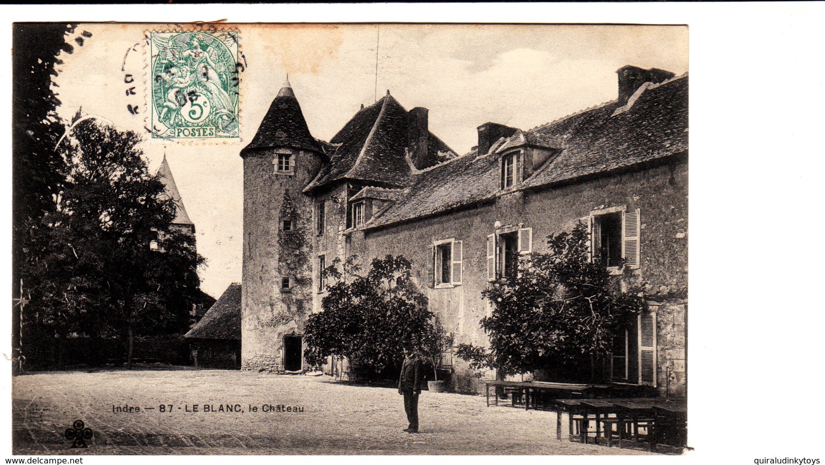 LE BLANC Le Château Belle Cpa Animée Circulée En 1905 Bon état Voir Scans - Le Blanc