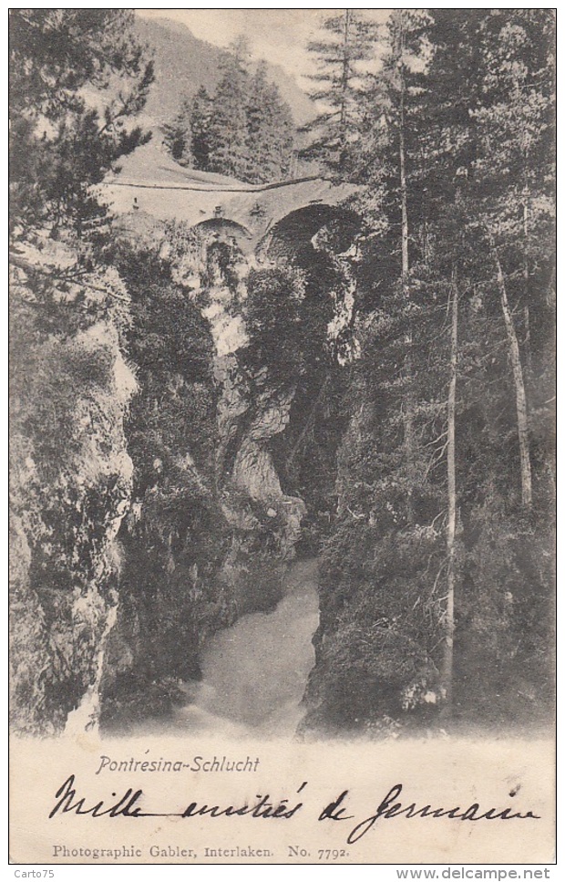 Suisse - Pontresina-Schlucht - Précurseur - Pontresina