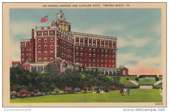 Virginia Virginia Beach Sunken Gardens And Cavalier Hotel - Virginia Beach