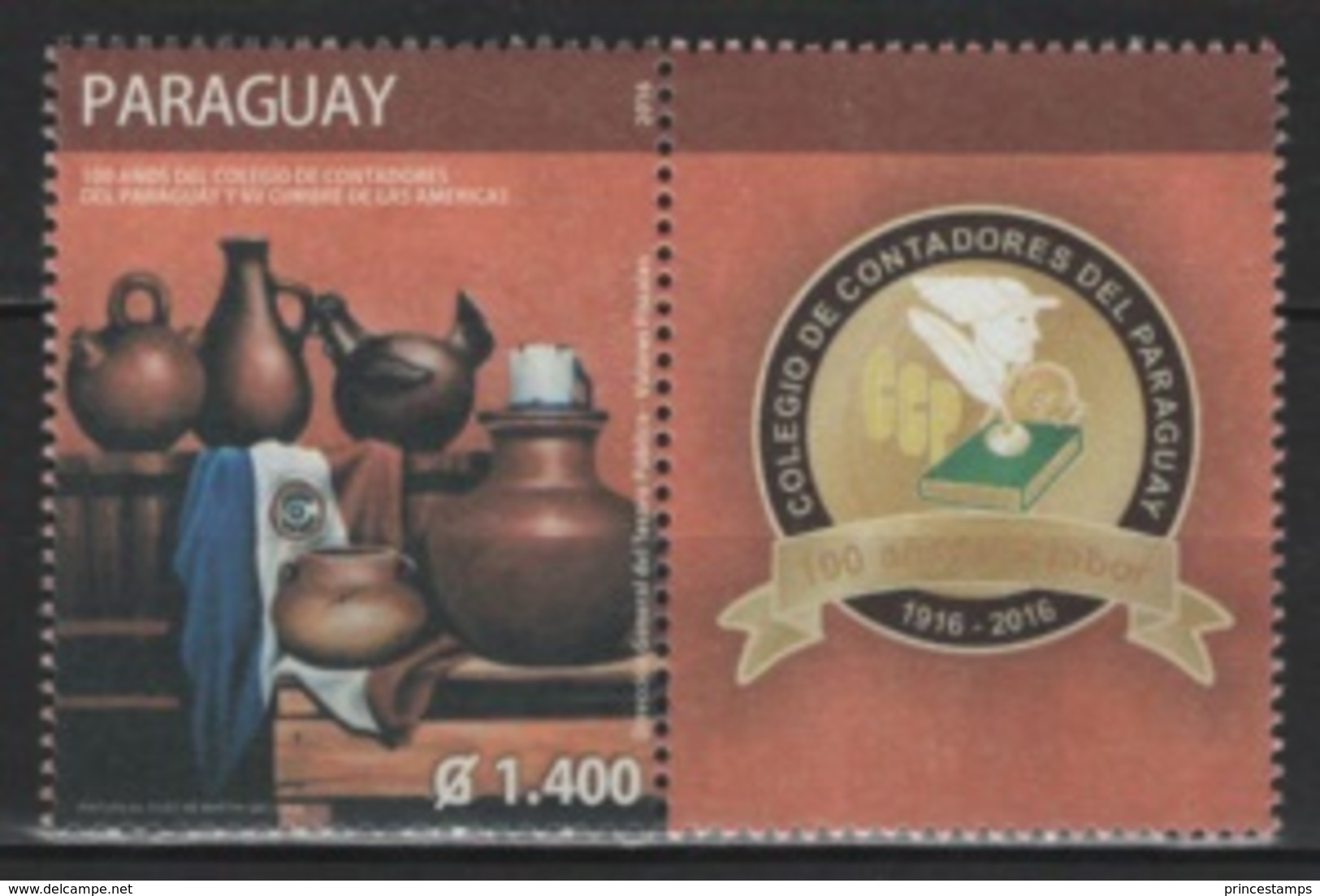 Paraguay (2016) - Set -   /  School - Art - Ceramics - Ceramique - Ceramica - Heritage - Porzellan