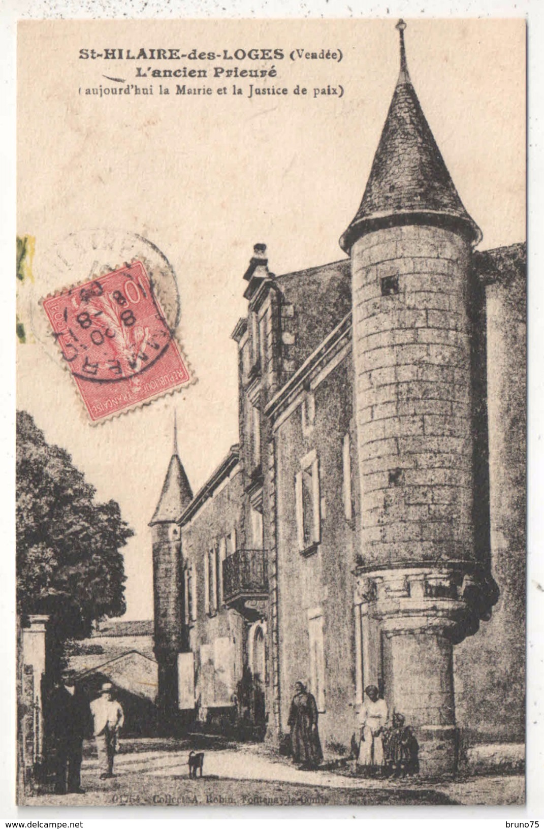 85 - SAINT-HILAIRE-DES-LOGES - L'ancien Prieuré (aujourd'hui Mairie Et Justice De Paix) - Saint Hilaire Des Loges