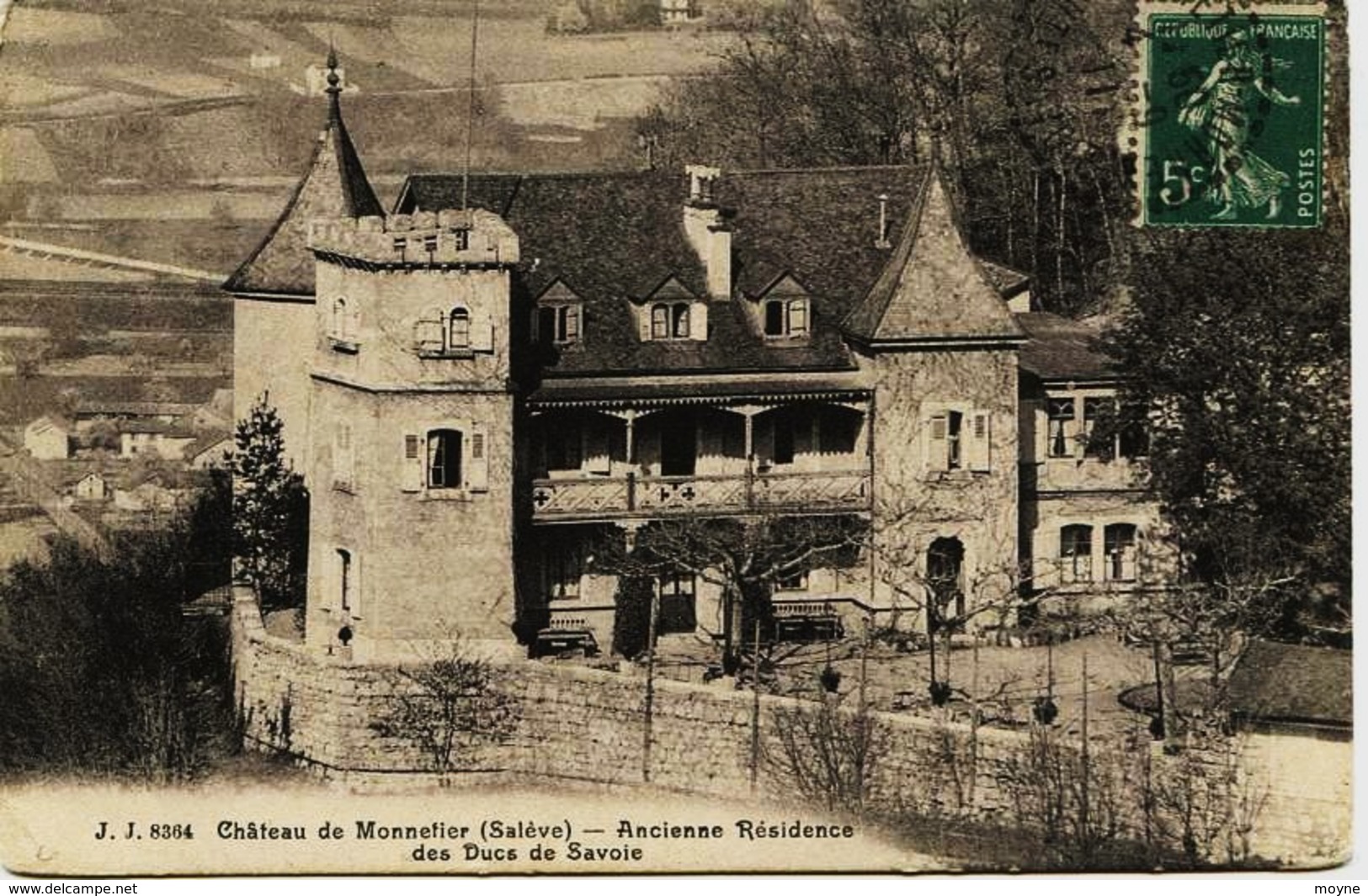 11- 918 - Hte Savoie - CHATEAU DE MONNETIER (vue Rare) Ancienne Résidence De Ducs De Savoie - Autres & Non Classés