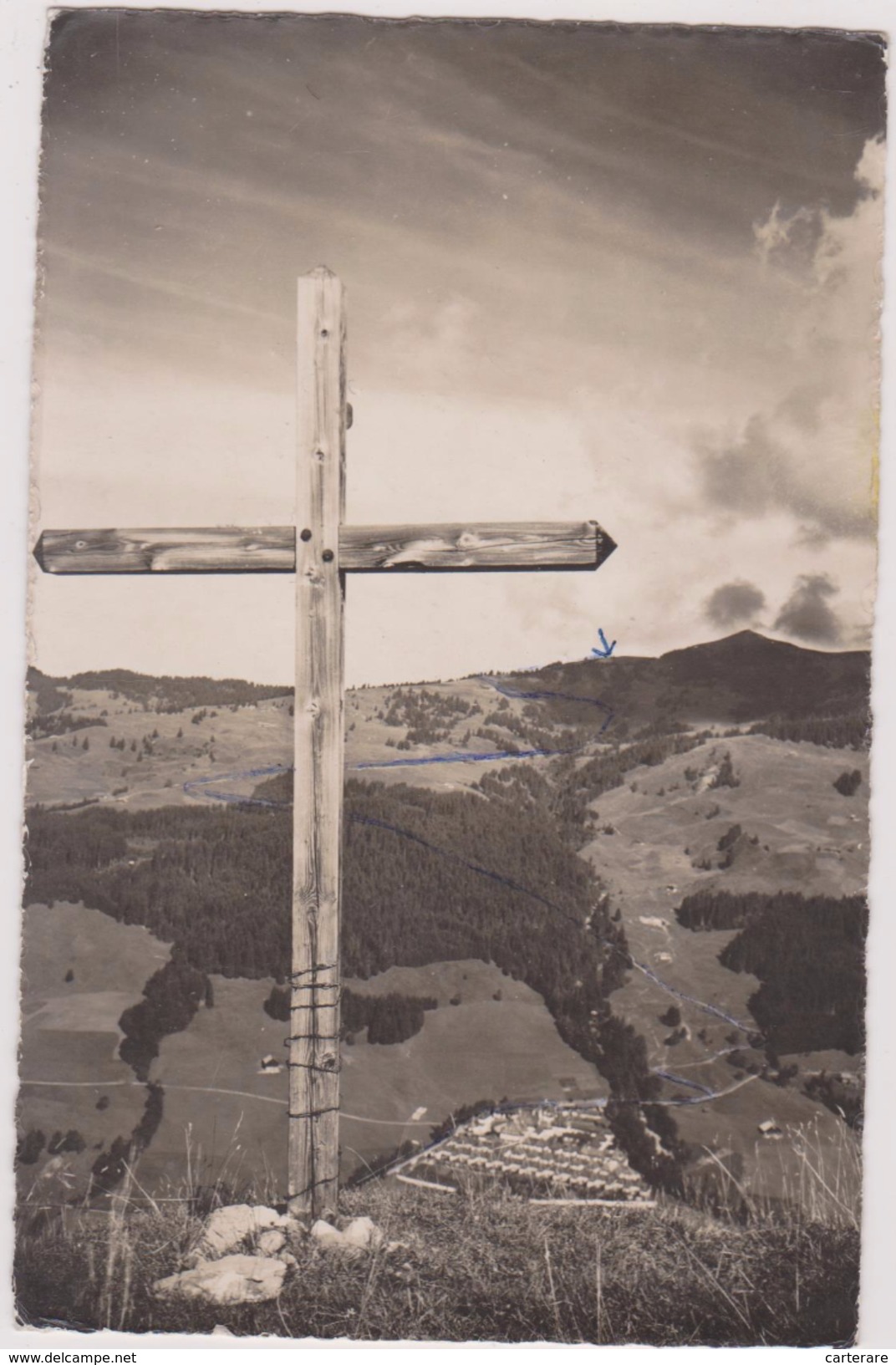 CARTE PHOTO BULLE,suisse,canton De Fribourg,district De La Gruyère, CHARMEY,VALSAINTE,ARSAJOUX,CROIX DES CHARTREUX - Bulle