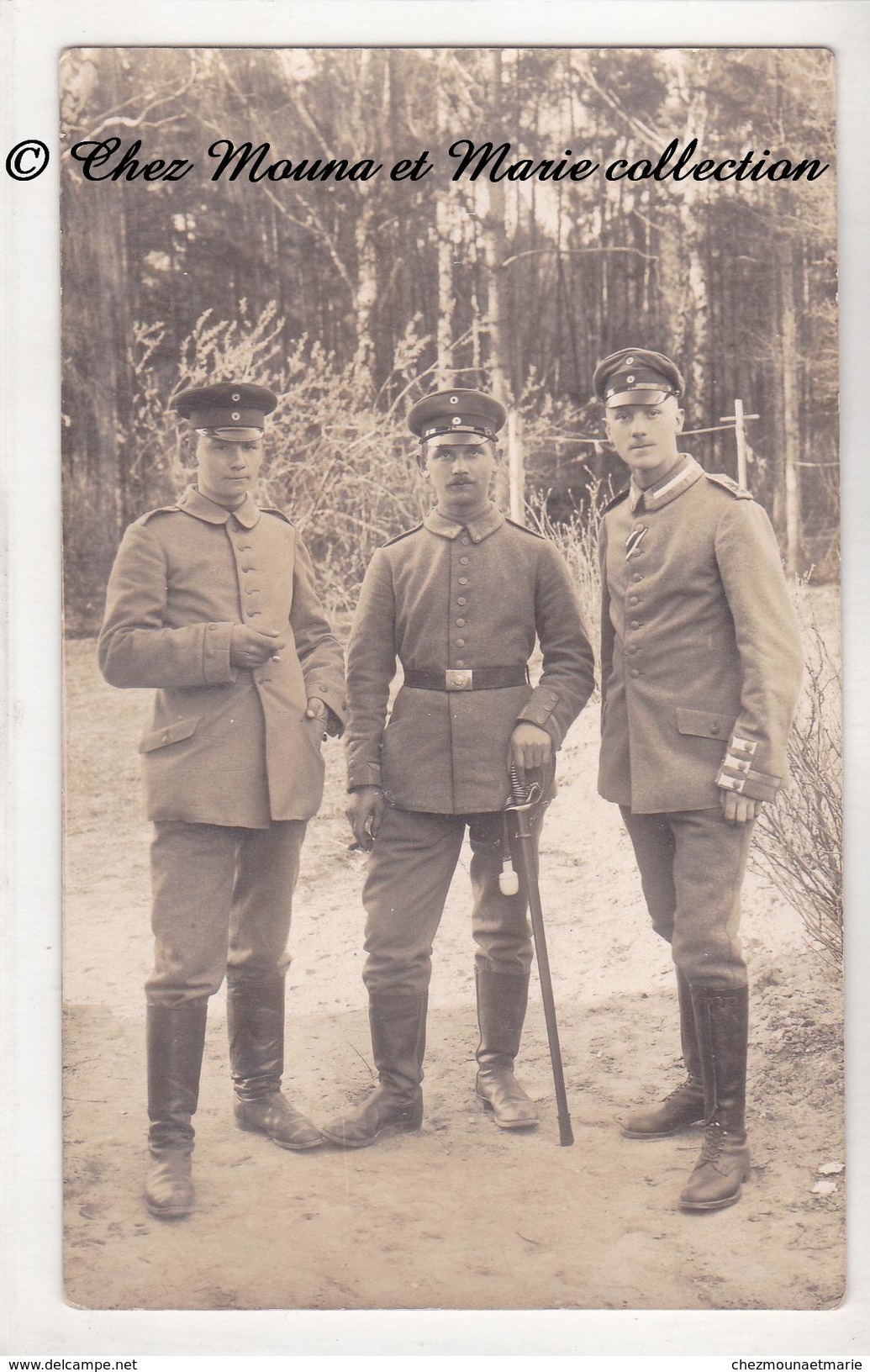 WWI 1915 - WARTHELAGER TRUPPEN UBUNGSPLATZ - IV BAT OFFICIERS ASPIRANTS - ALLEMAND - CARTE PHOTO MILITAIRE - Guerra 1914-18