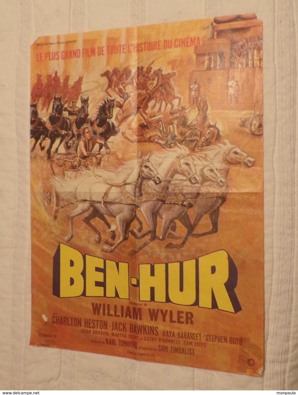 Affiches. Affiches De Cinéma. Ben-Hur Avec Charlton Heston (Réalisation William Wyler) - Posters