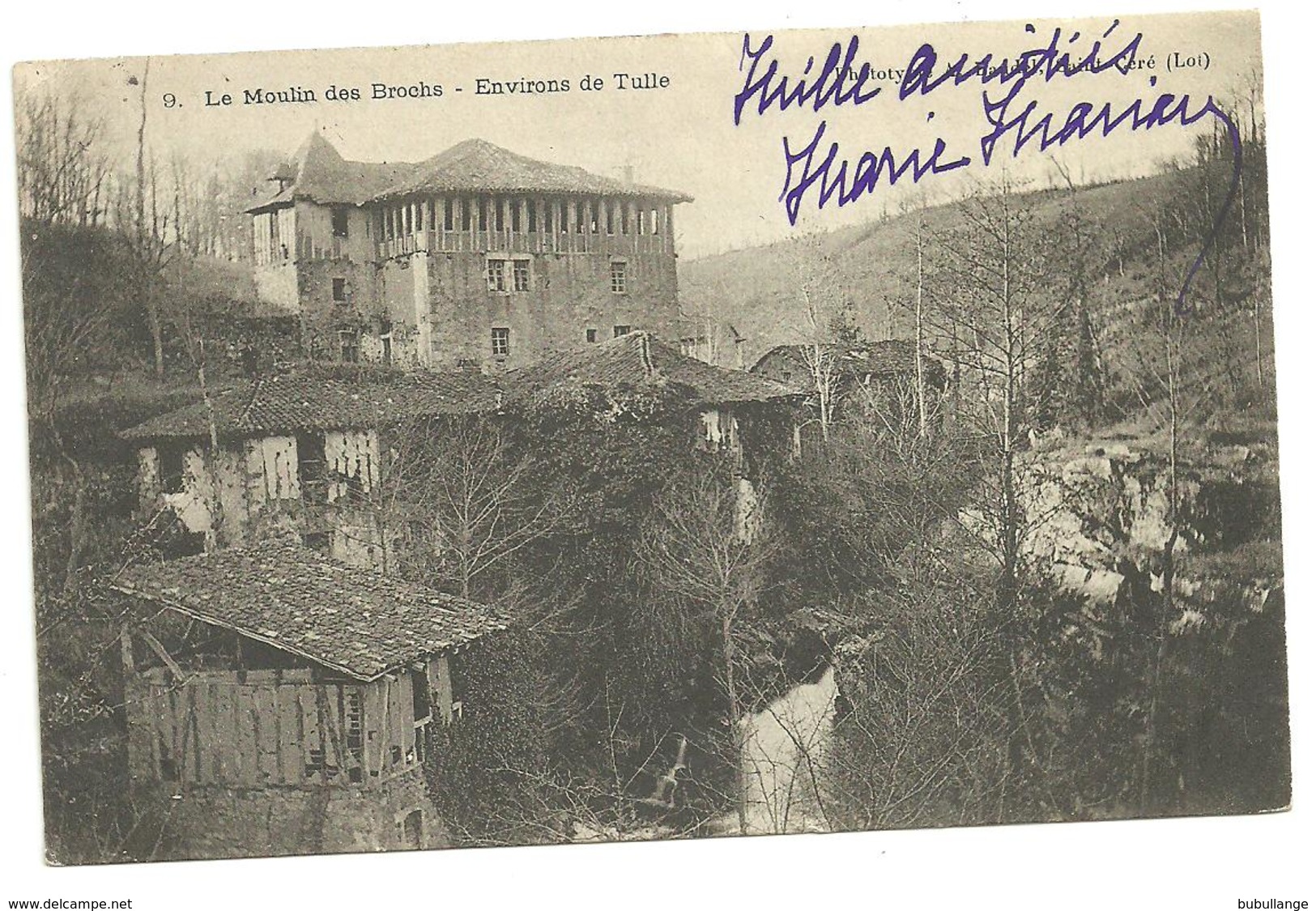 CPA Le Moulin Des Brochs Environs De Tulle,circulée En 1905 - Tulle