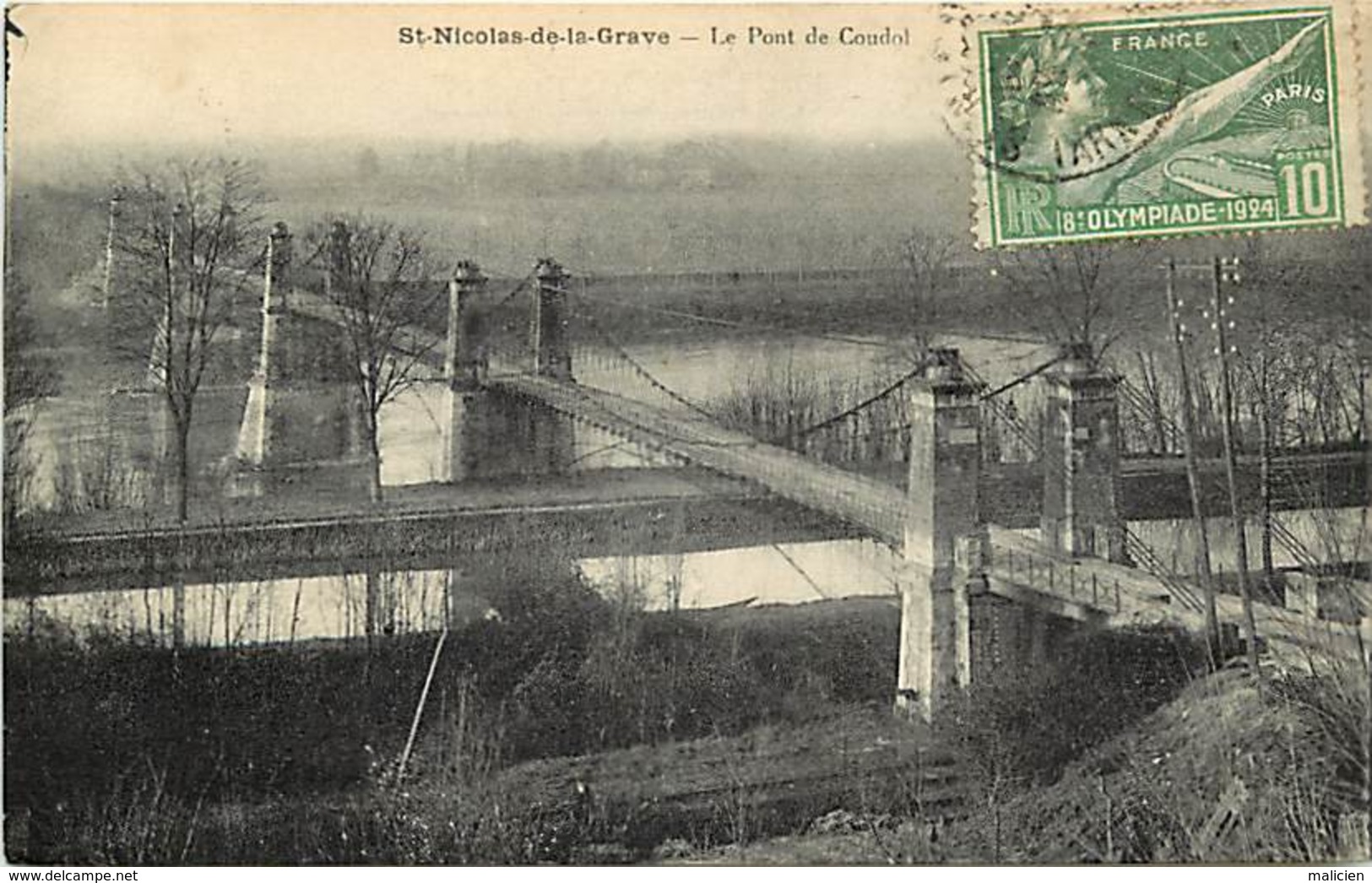 Tarn Et Garonne -ref-A321 - Saint Nicolas De La Grave - St Nicolas De La Grave - Pont De Coudol - Ponts Suspendus - - Saint Nicolas De La Grave