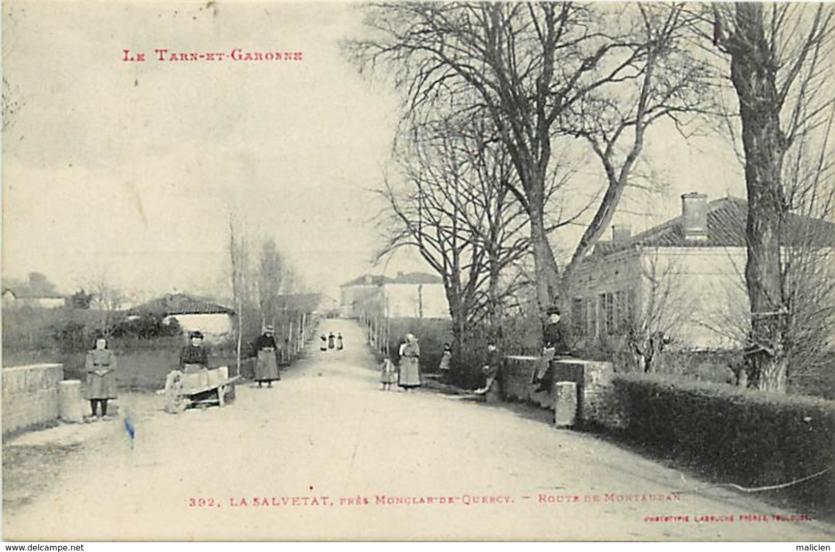 Tarn Et Garonne -ref-A320 - La Salvetat Pres Monclar De Quercy - Route De Montauban - Carte Bon Etat - - Saint Nicolas De La Grave