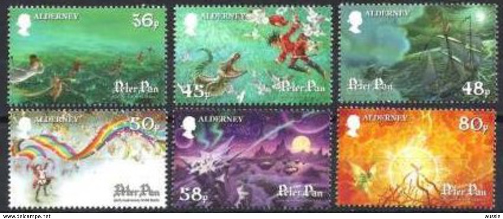 Aurigny Alderney 2009 Yvertn° 390-395 *** MNH Peter Pan Cote 13 Euro - Alderney