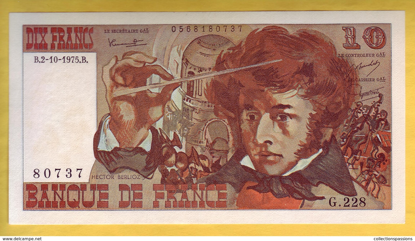 BILLET FRANCAIS - 10 Francs Berlioz 2-10-1975 SUP+ - 10 F 1972-1978 ''Berlioz''