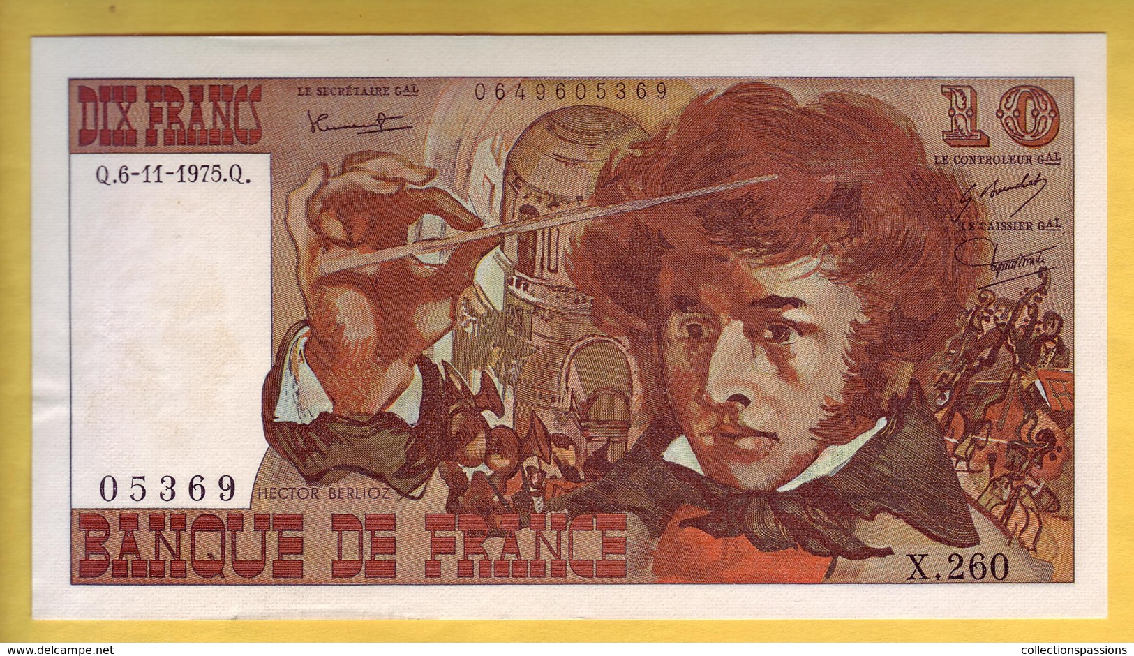 BILLET FRANCAIS - 10 Francs Berlioz 6-11-1975 SUP+ - 10 F 1972-1978 ''Berlioz''