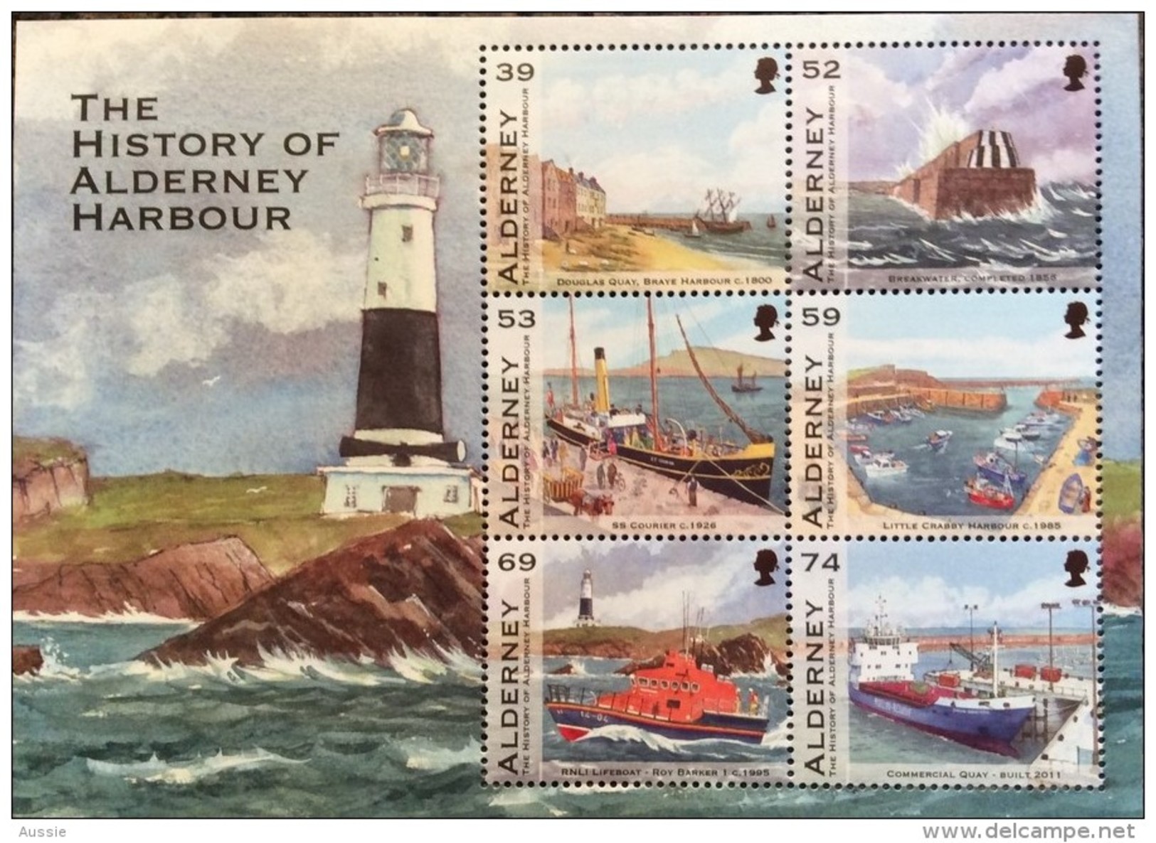 Alderney Aurigny 2012  Yvertn° Bloc 30 *** MNH Cote 12,20 Euro Harbour Ships Bateaux - Alderney