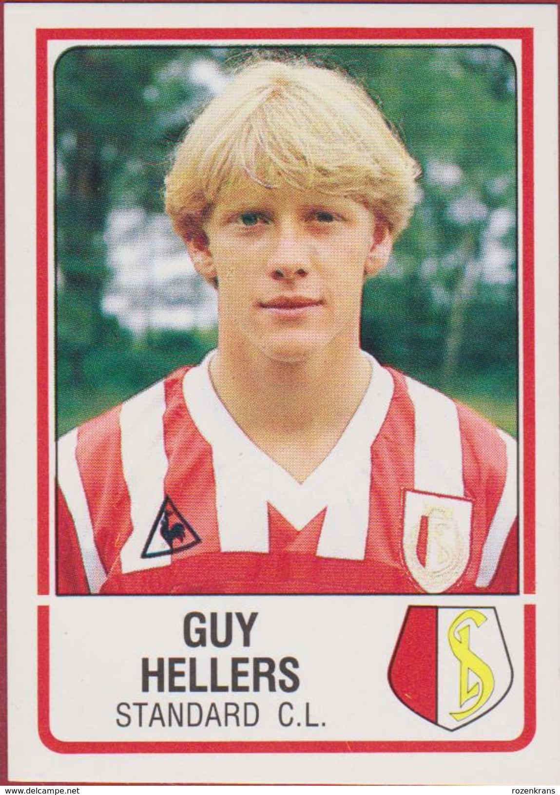 Panini Football 86 Voetbal Belgie Belgique 1986 Sticker CL Standard Club De Liège Luik Nr. 294 Guy Hellers Luxembourg - Sports