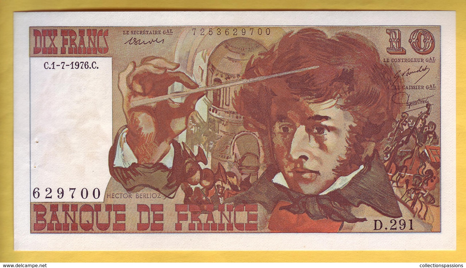 BILLET FRANCAIS - 10 Francs Berlioz 1-7-1976 SPL - 10 F 1972-1978 ''Berlioz''