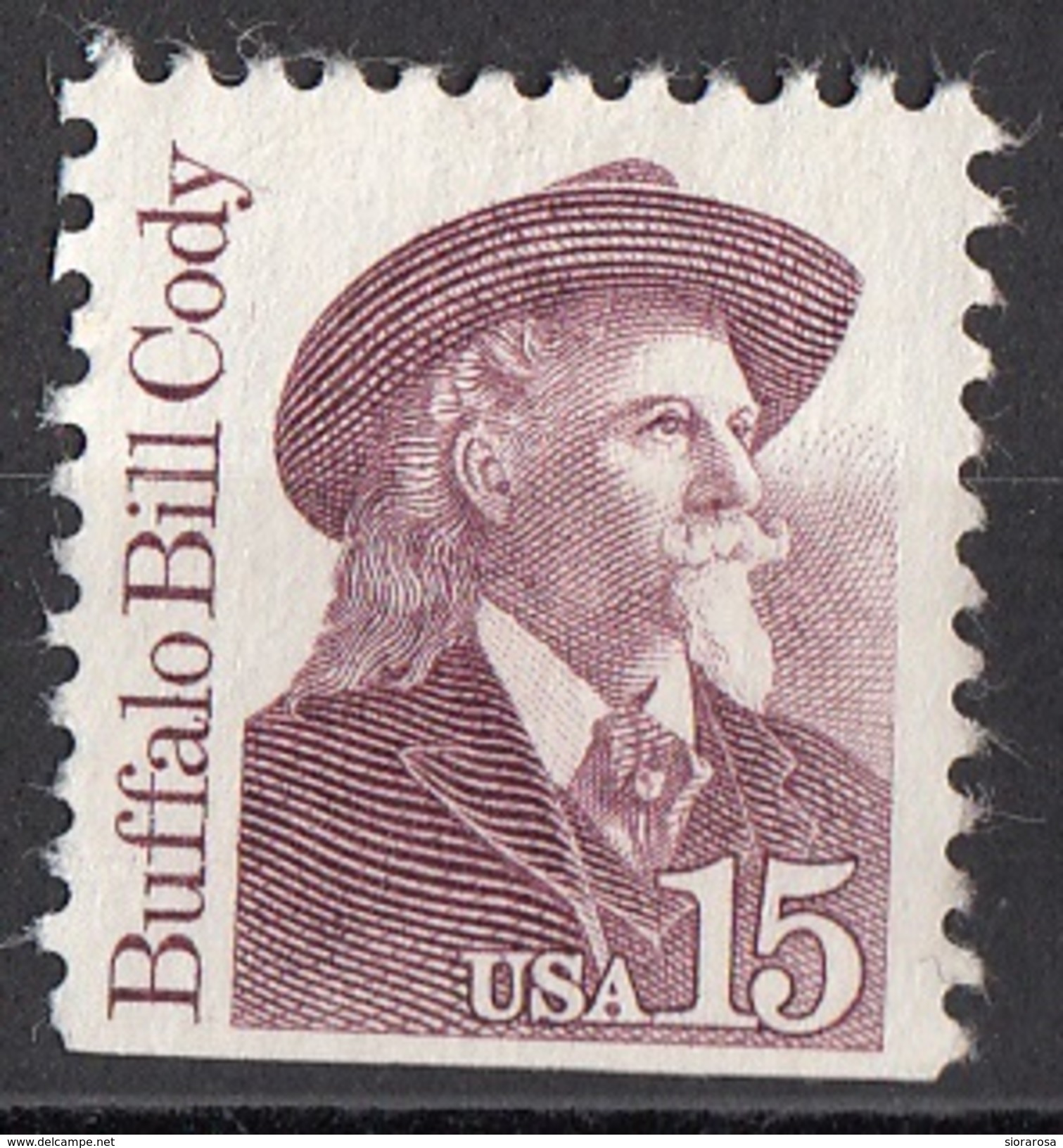 2177 Stati Uniti 1988 Buffalo Bill Cody (1846-1917)  Used USA - American Indians