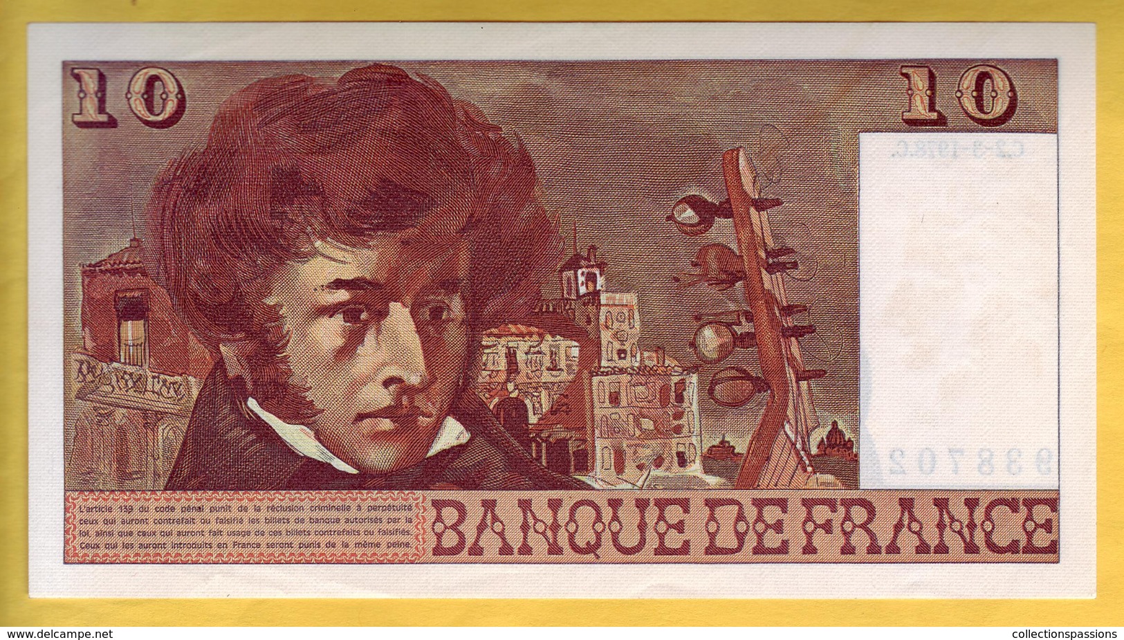 BILLET FRANCAIS - 10 Francs Berlioz 2-3-1978 SUP+ - 10 F 1972-1978 ''Berlioz''