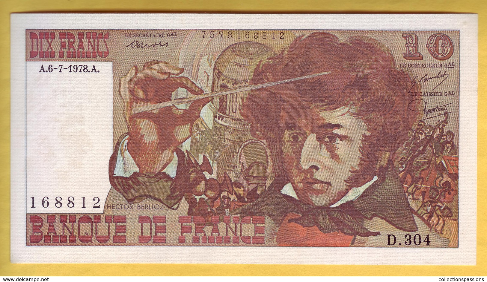 BILLET FRANCAIS - 10 Francs Berlioz 6-7-1978 SUP+ - 10 F 1972-1978 ''Berlioz''