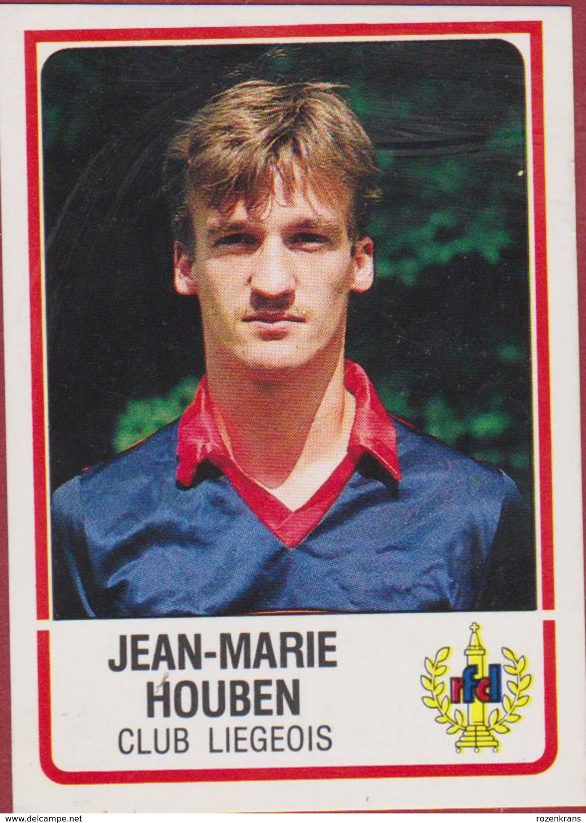 Panini Football 86 Voetbal Belgie Belgique 1986 Sticker Royal FC Liégeois Club Luik Liege Nr. 188 Jean-Marie Houben - Deportes