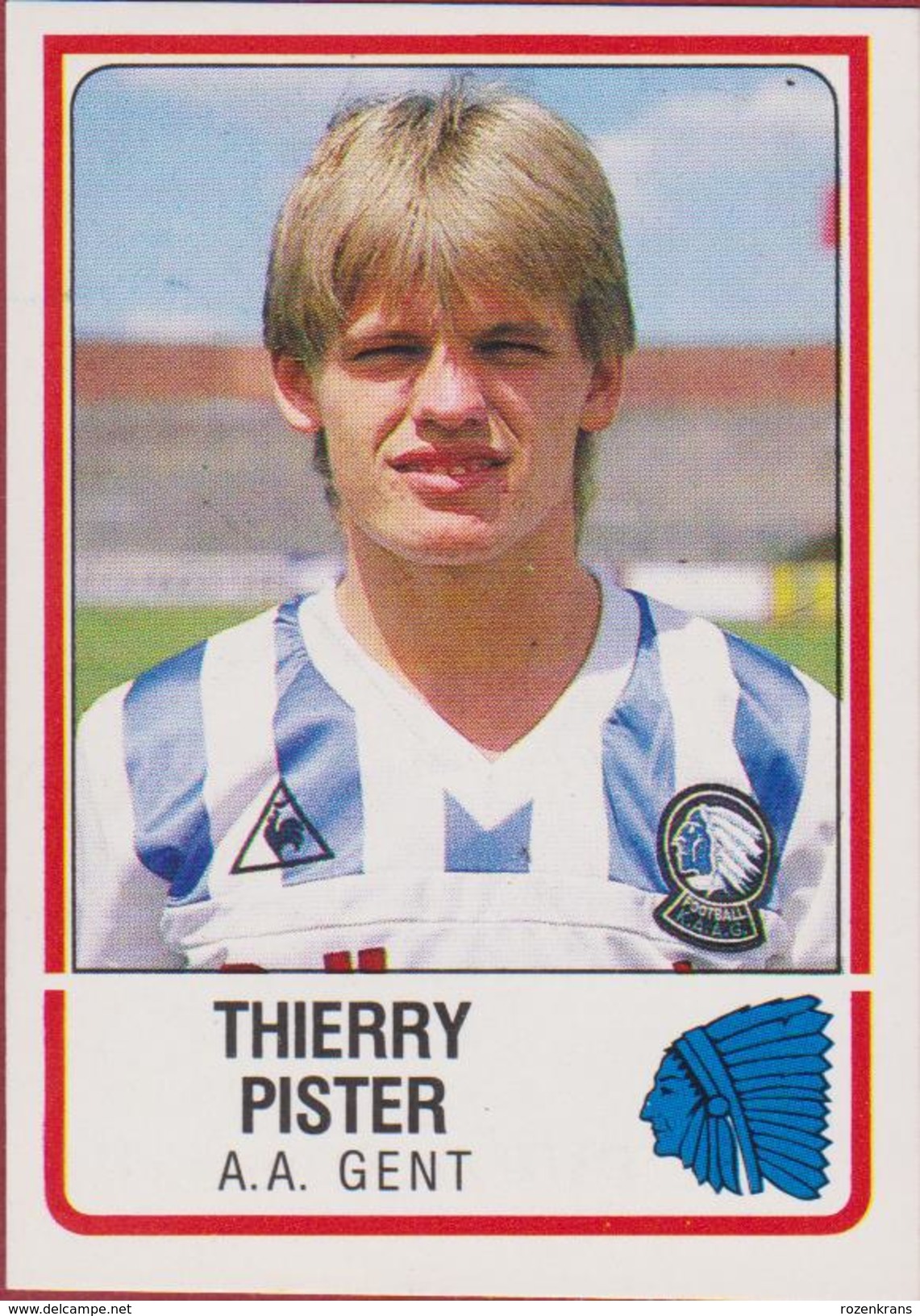 Panini Football 86 Voetbal Belgie Belgique 1986 Sticker AA KAA Gent La Gantoise Nr. 149 Thierry Pister - Sports