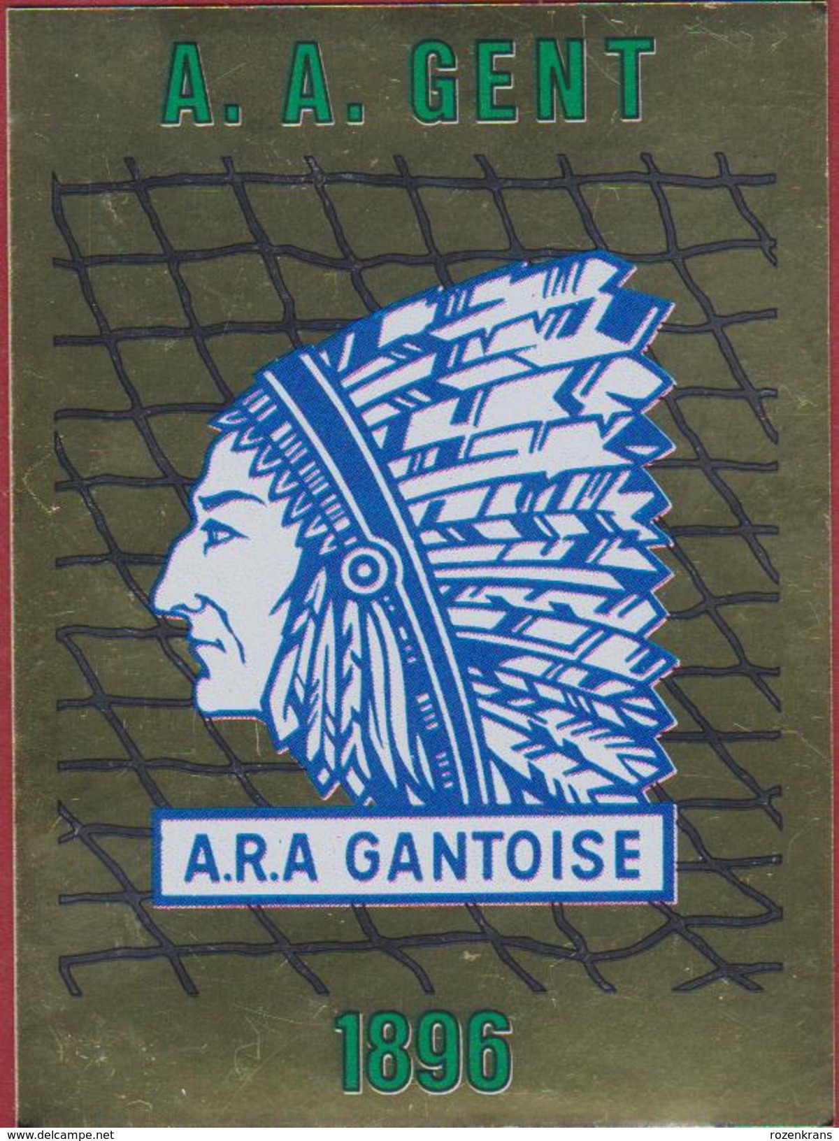 Panini Football 86 Voetbal Belgie Belgique 1986 Sticker AA KAA Gent La Gantoise Nr. 134 LOGO De Buffalo's - Sports