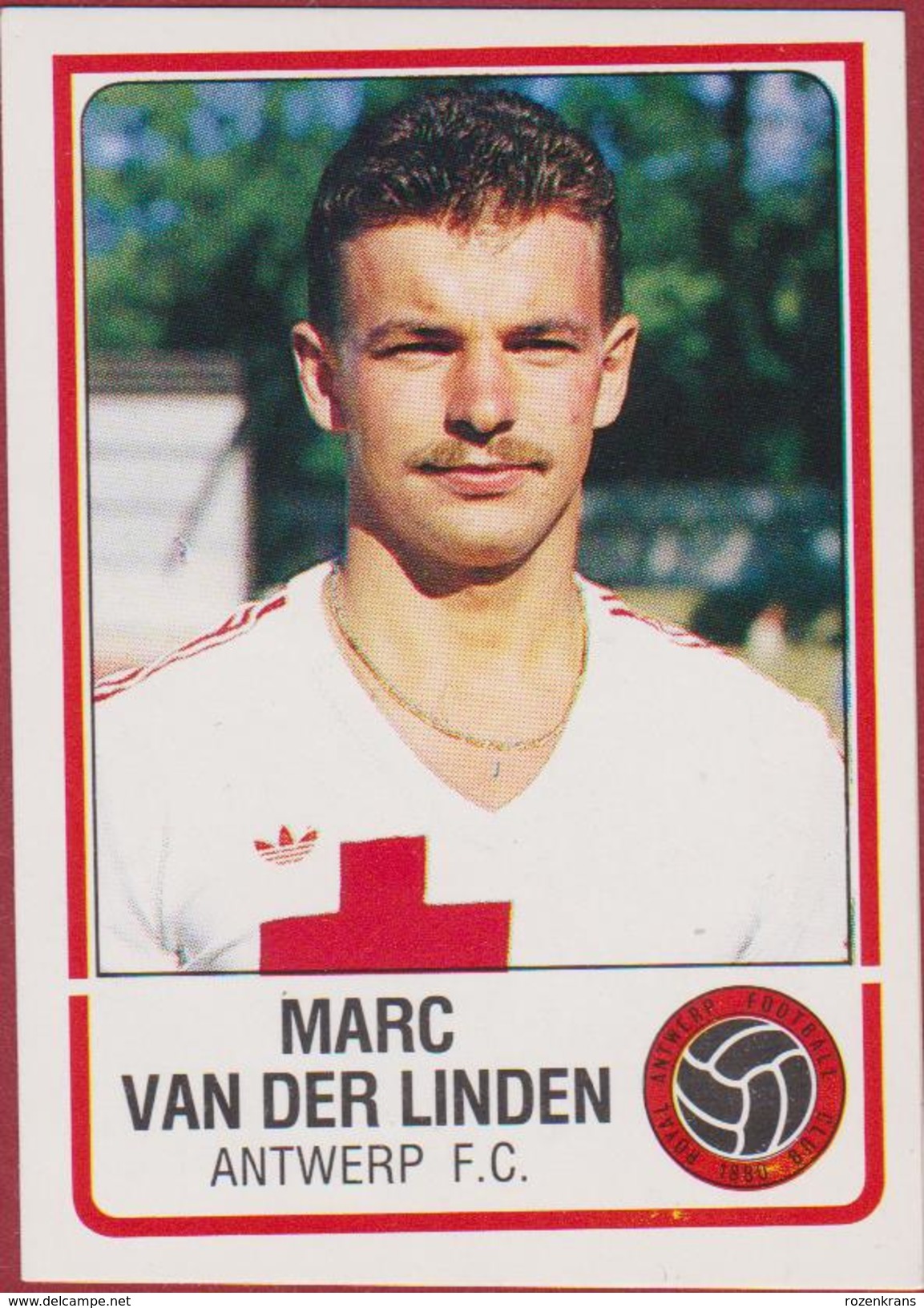 Panini Football Voetbal 86 1986 FC Royal Antwerp RAFC Club Autocollant Sticker Nr. 30 Marc Van Der Linden - Sport