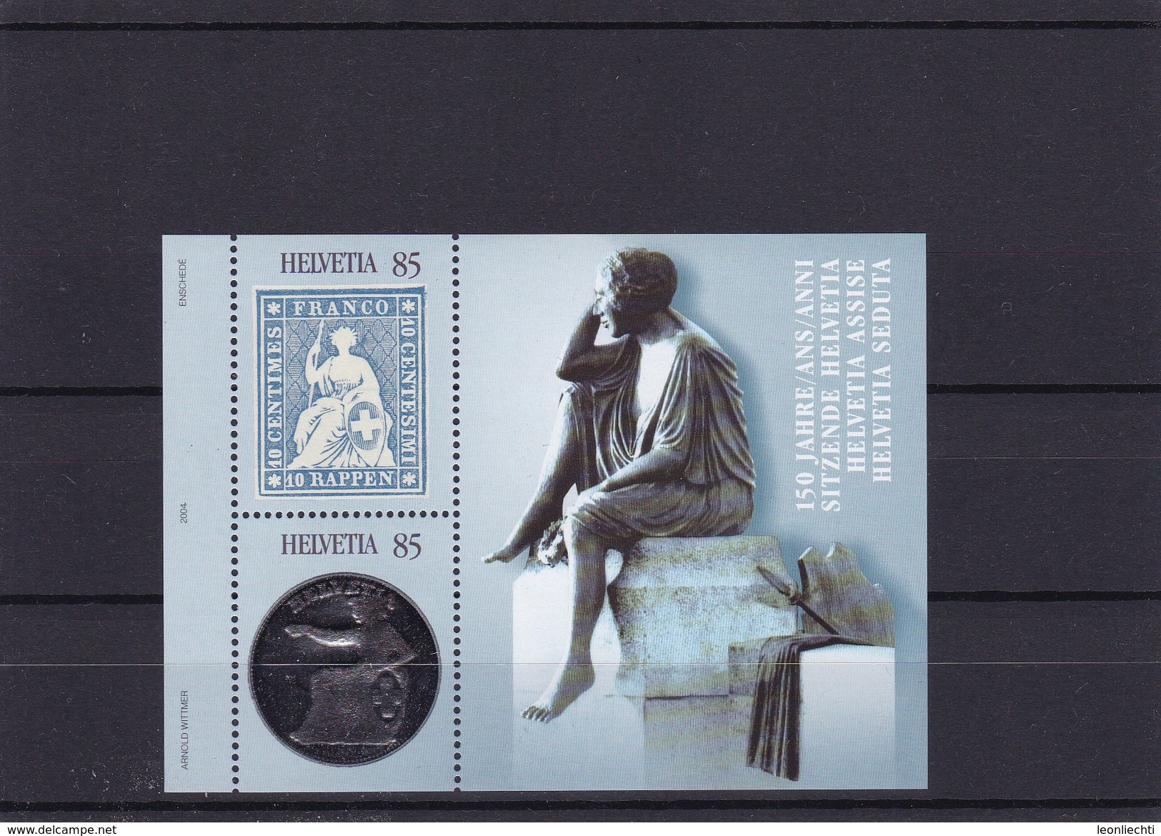 2004 Sonderblock " 150 Jahre Strubel Briefmarken - Blocs & Feuillets