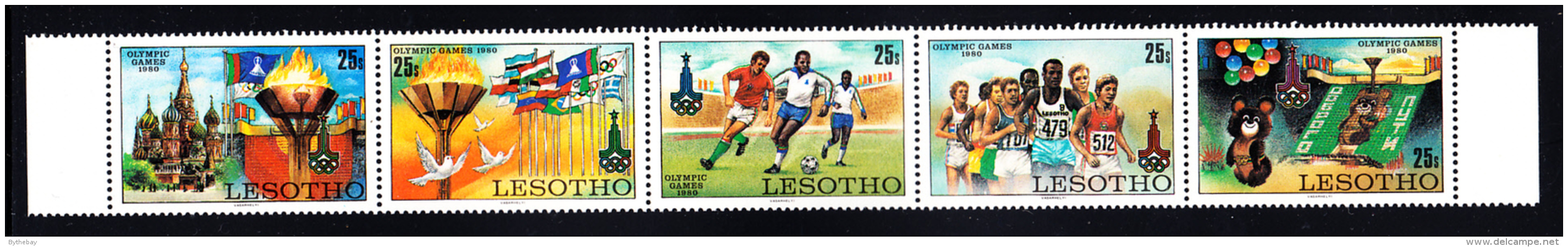 Lesotho MNH 1980 #295a 1980 Summer Olympics Moscow - Lesotho (1966-...)