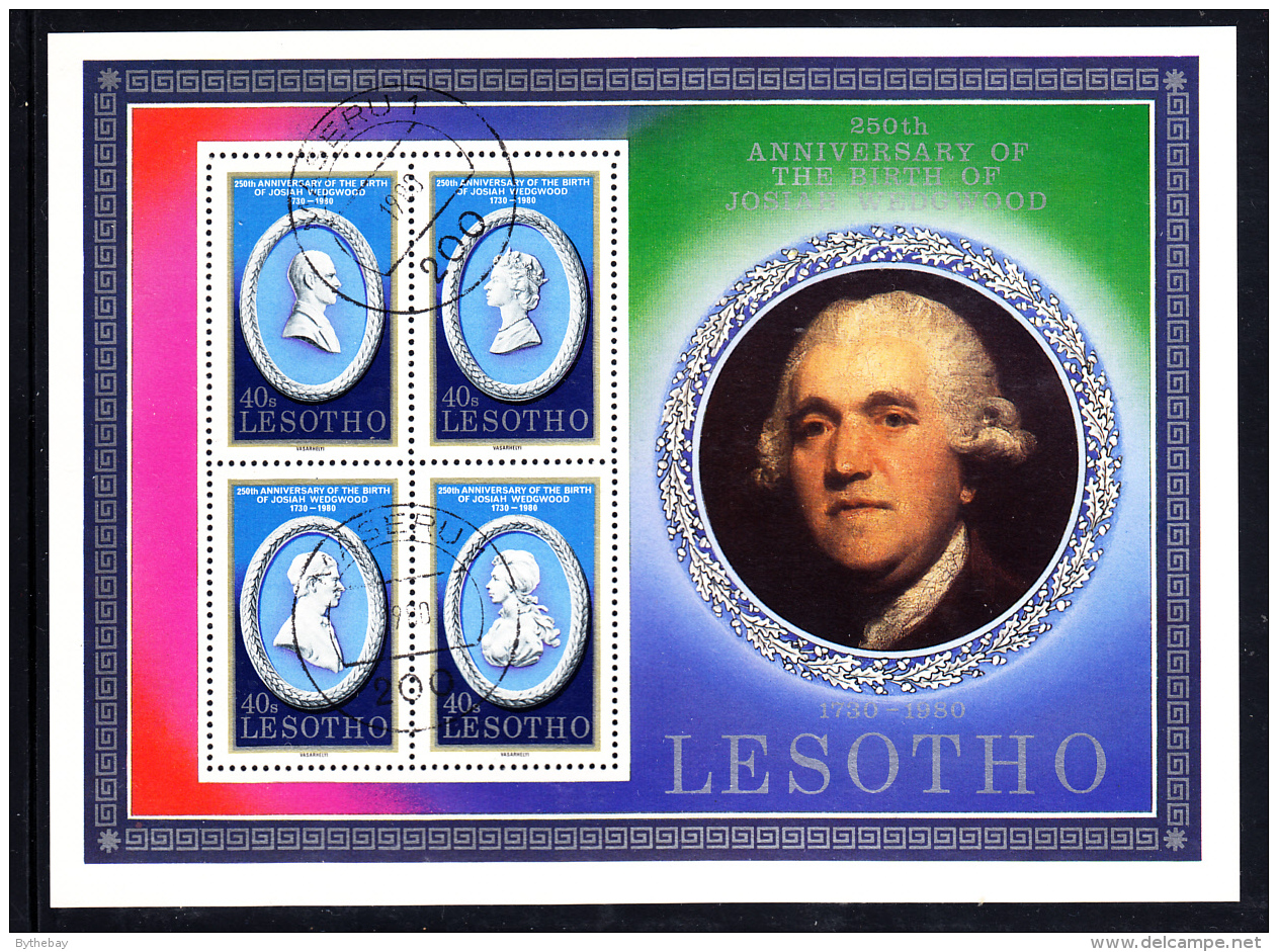 Lesotho Used 1980 #301 Josiah Wedgwood 250th Birth Anniversary - Lesotho (1966-...)