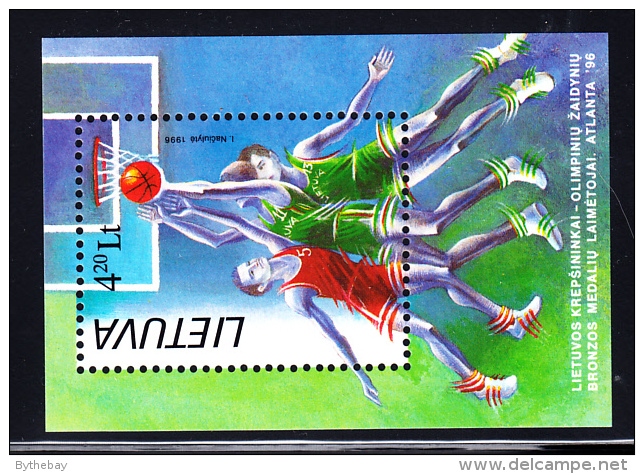 Lithuania MNH 1996 #557 4.20 L Basketball 1996 Summer Olympics - Lituanie
