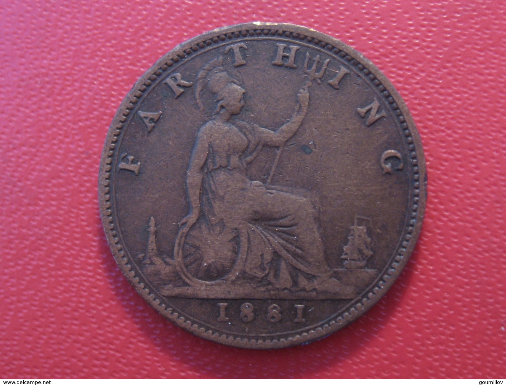 Grande-Bretagne - UK - Farthing 1881 Victoria 5710 - B. 1 Farthing