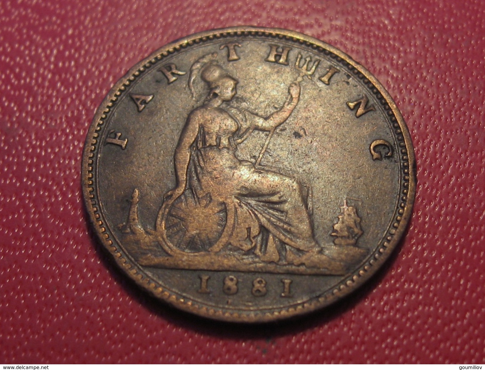 Grande-Bretagne - UK - Farthing 1881 Victoria 5710 - B. 1 Farthing