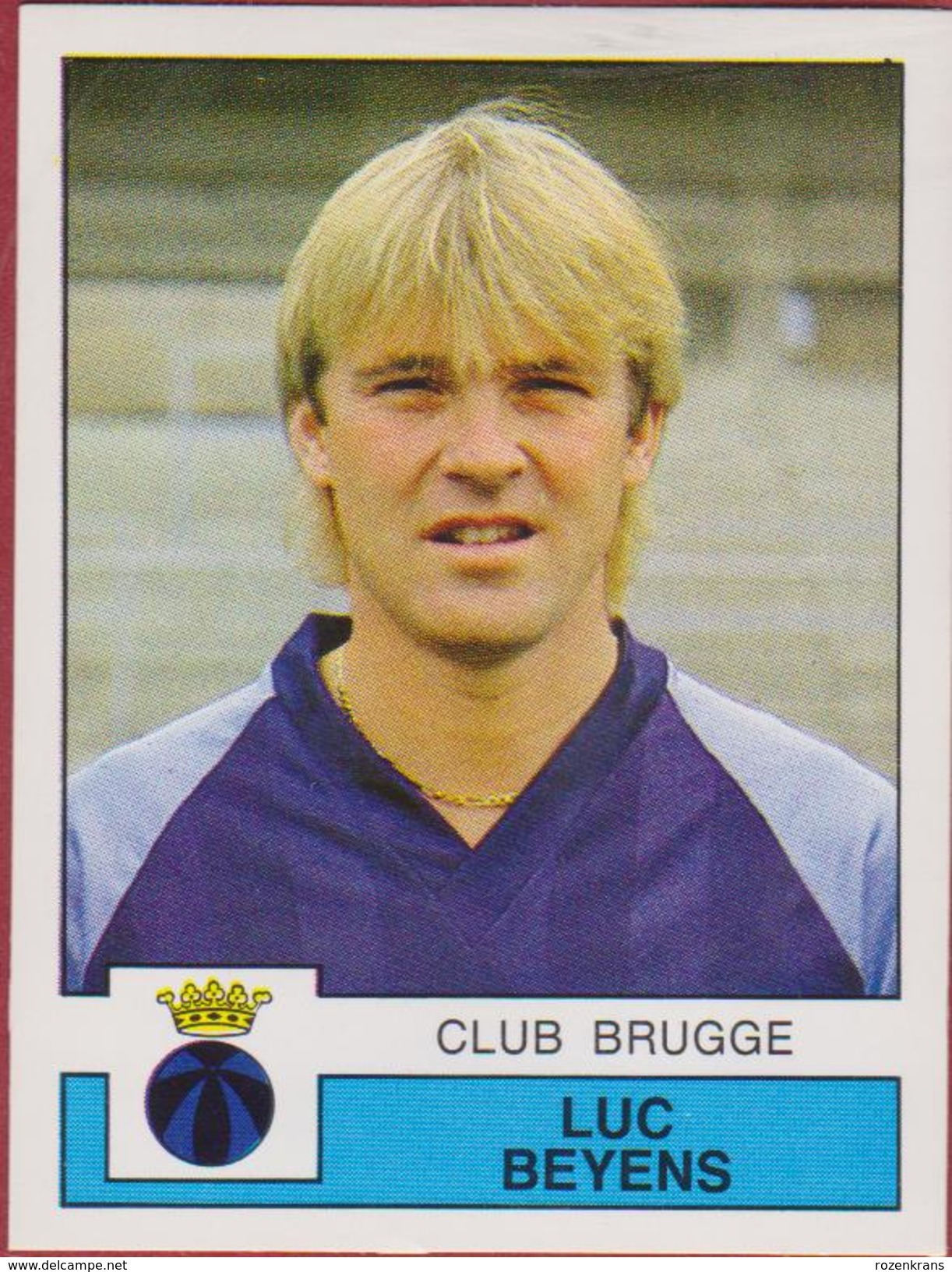 Panini Football Voetbal 88 1988 Sticker Autocollant Club Brugge Nr. 109 Luc Beyens - Sports