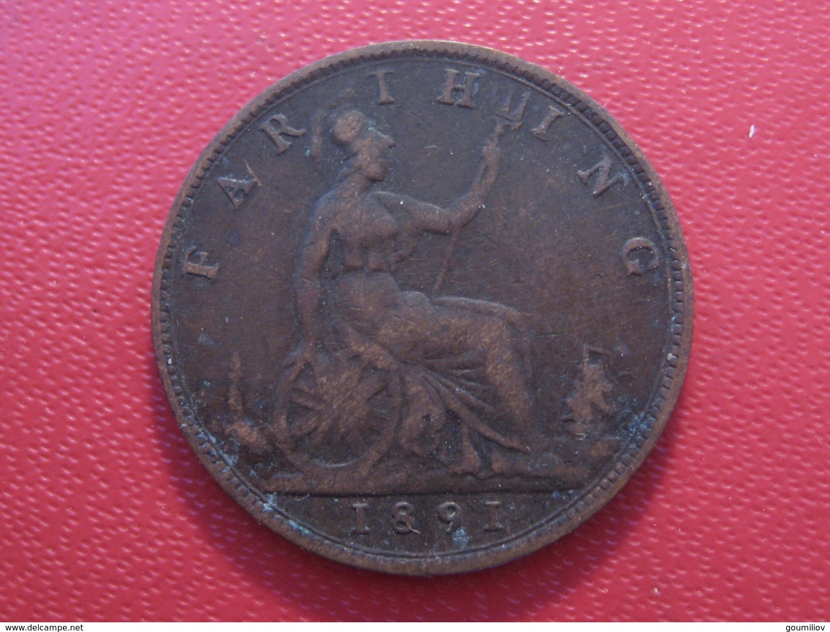 Grande-Bretagne - UK - Farthing 1891 Victoria 5783 - B. 1 Farthing