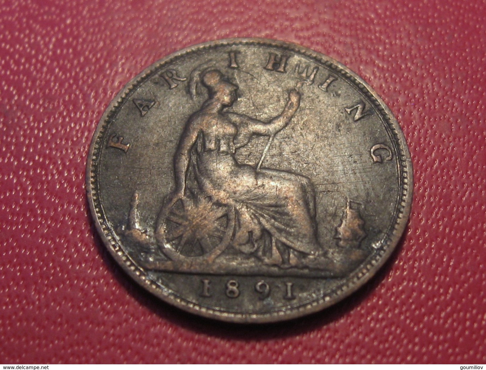 Grande-Bretagne - UK - Farthing 1891 Victoria 5783 - B. 1 Farthing