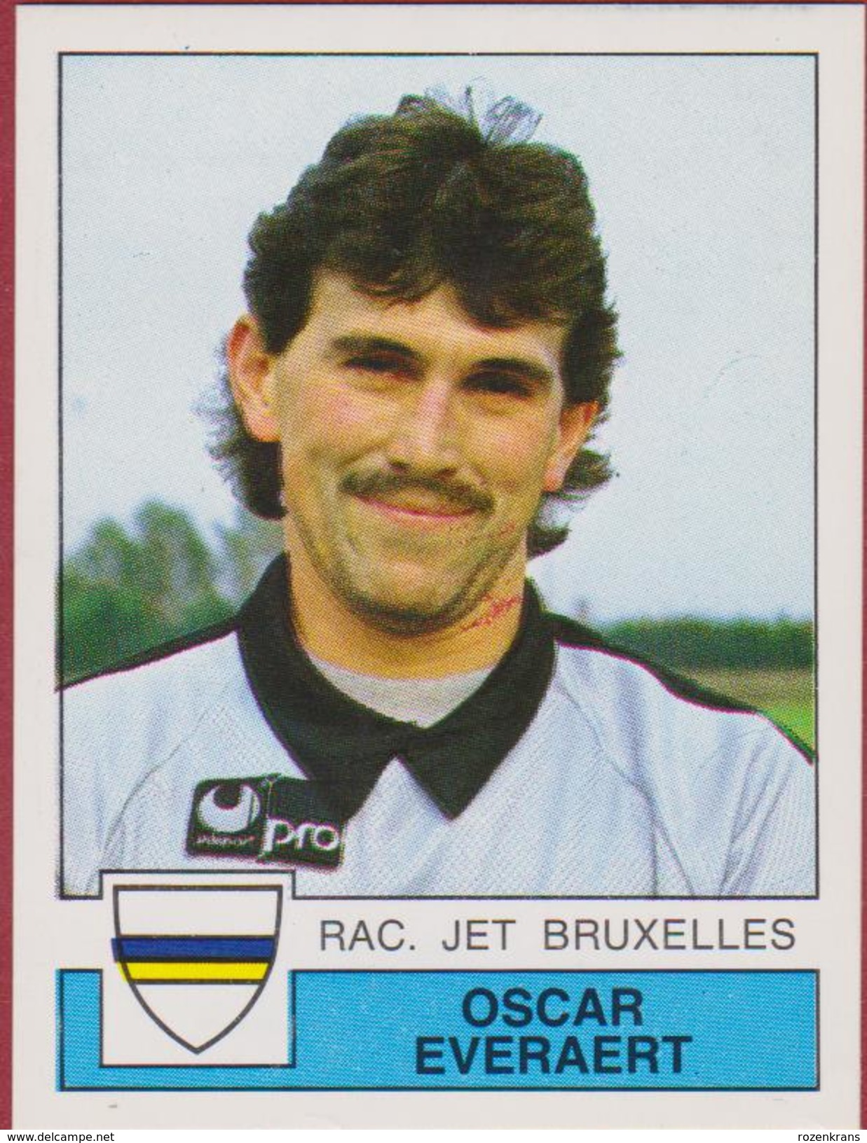 Panini Football Voetbal 88 1988 Sticker Autocollant Racing Jet De Bruxelles Brussel  Nr. 151 Oscar Everaert - Sports