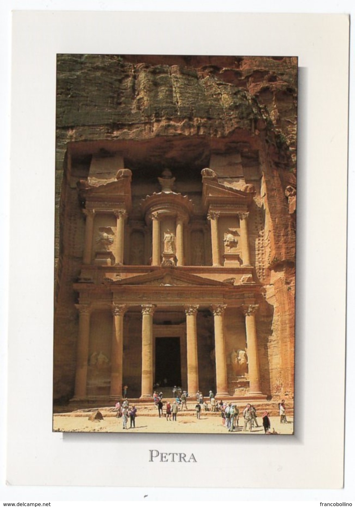 JORDAN  - PETRA THE TREASURY, FACADE / THEMATIC STAMP - Giordania