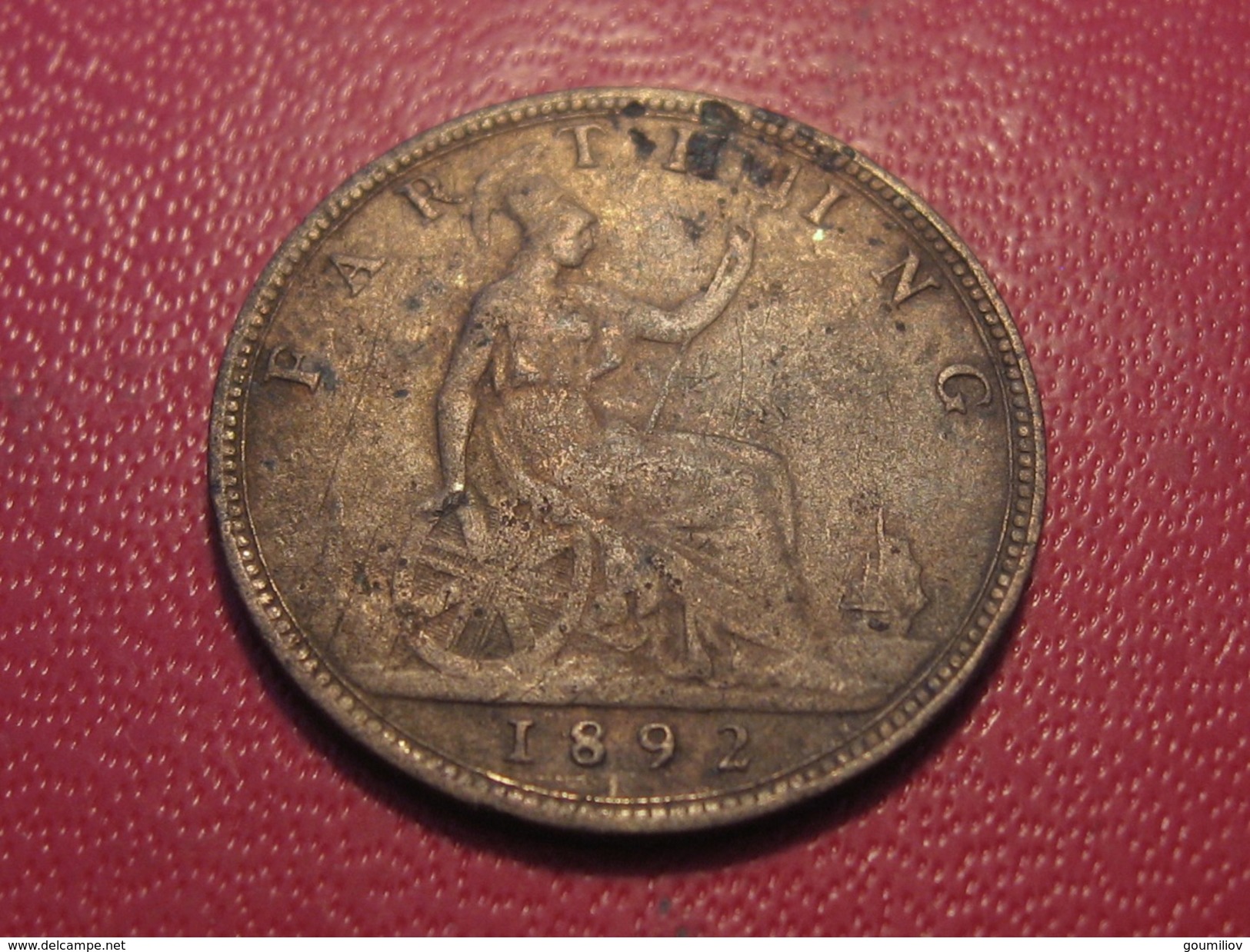 Grande-Bretagne - UK - Farthing 1892 Victoria 5811 - B. 1 Farthing