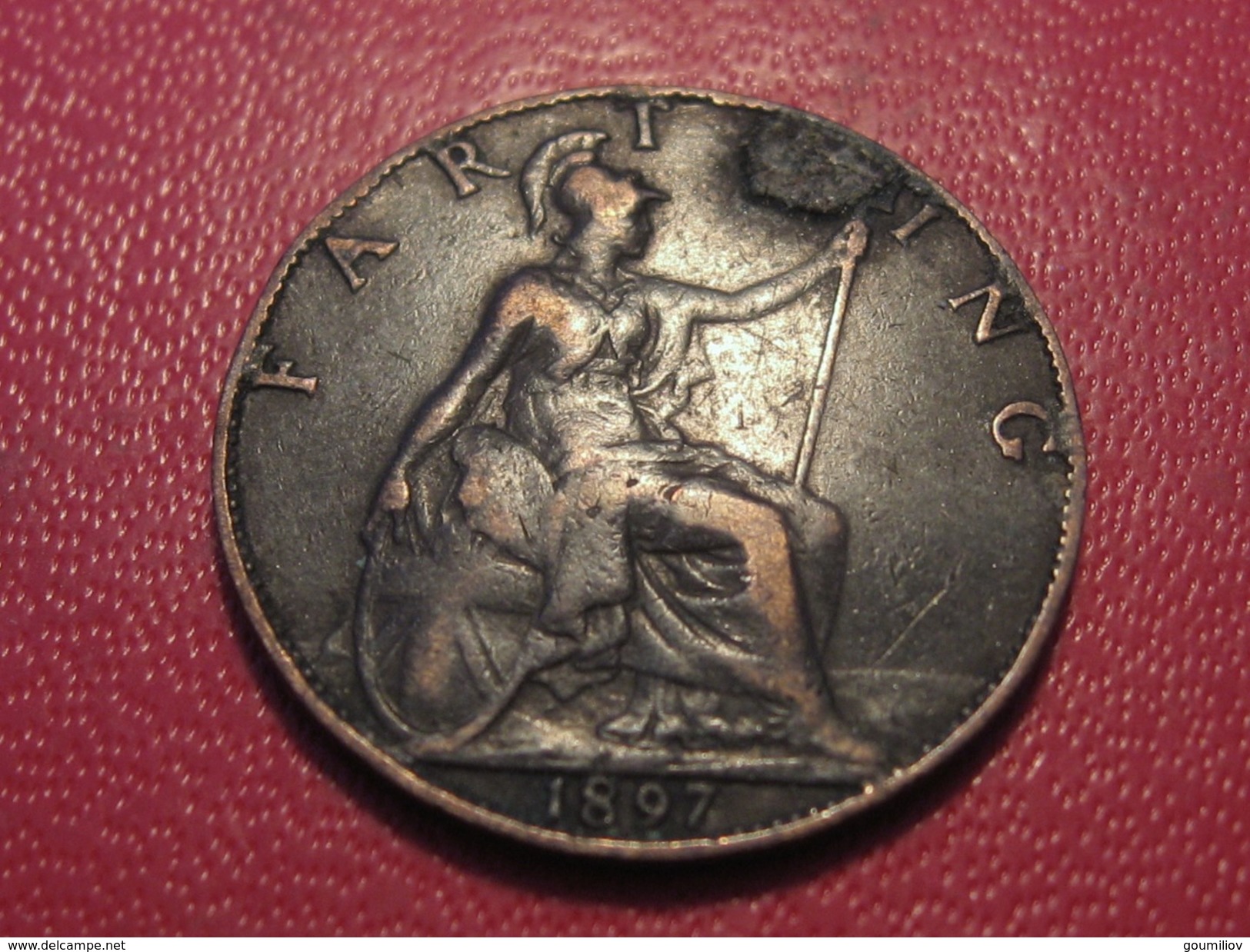 Grande-Bretagne - UK - Farthing 1897 Victoria 5824 - B. 1 Farthing