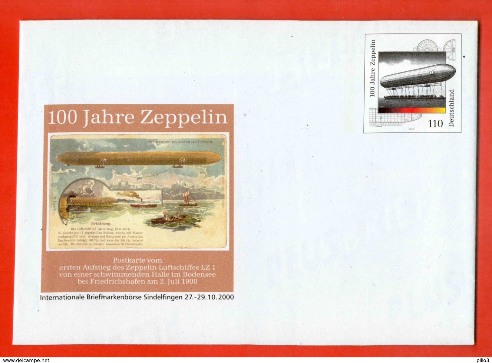 Germania Rep. Federale :  Biglietto Postale  "Mostra-Mercato Di Filatelia" Sindelfingen  27.10.2000 - Briefomslagen - Ongebruikt