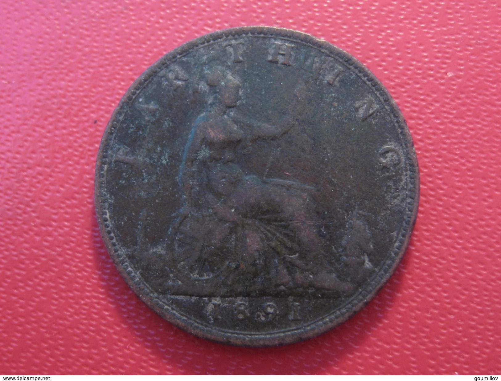 Grande-Bretagne - UK - Farthing 1891 Victoria 5866 - B. 1 Farthing